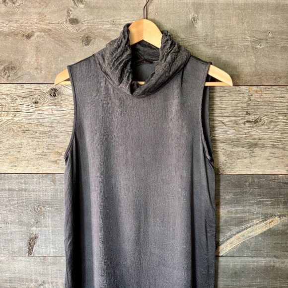 Peserico‎ Womens Tunic Top Size 46 US M Gray Sleeveless Wool Silk Italian Luxury - Picture 2 of 10